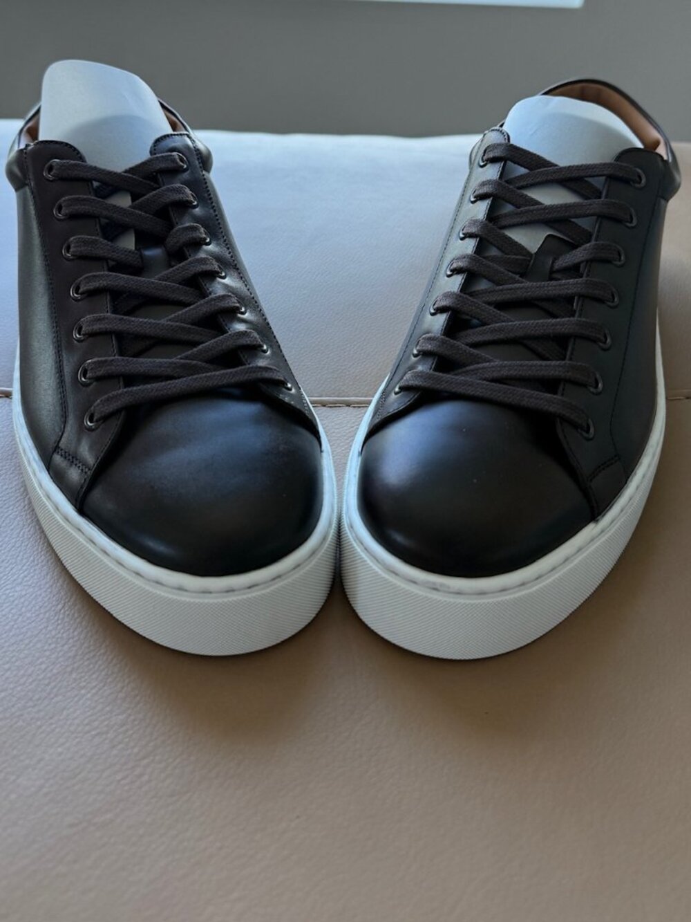 Ralph Lauren Purple Label Severn Sneaker English Brown Burnished Calf 10.5D NWT